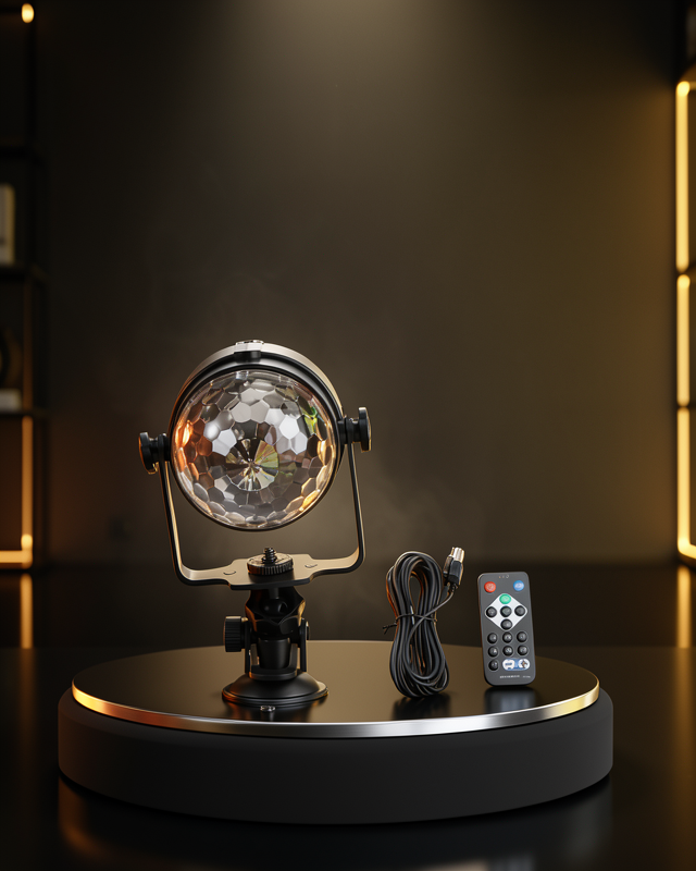 RGB Disko Projektör Işığı XUCZMİNİDİSKOTOPU-3