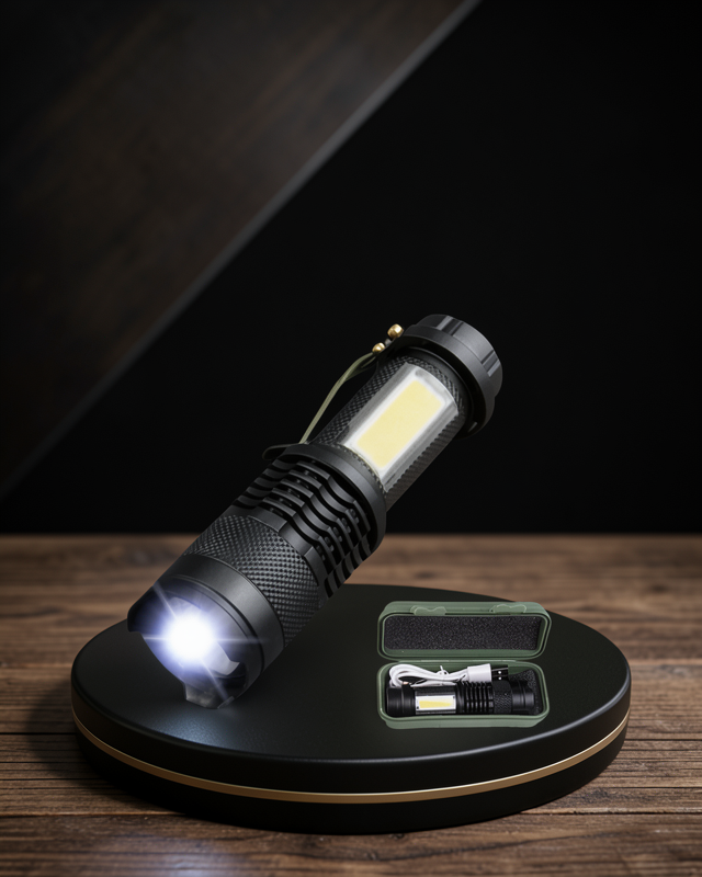 Mini LED El Feneri 2000 Lümen XUCZMİNİFENER-3