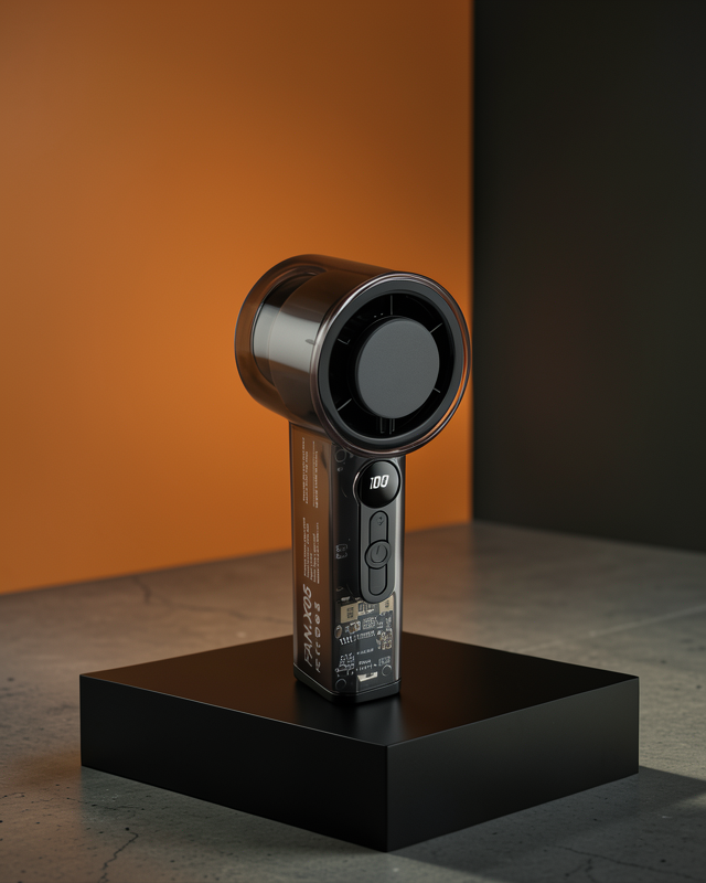 Mini Fan | 100 Hız Ayarı, Dijital Ekran, Model XUCZNFDİGİTALFAN-4