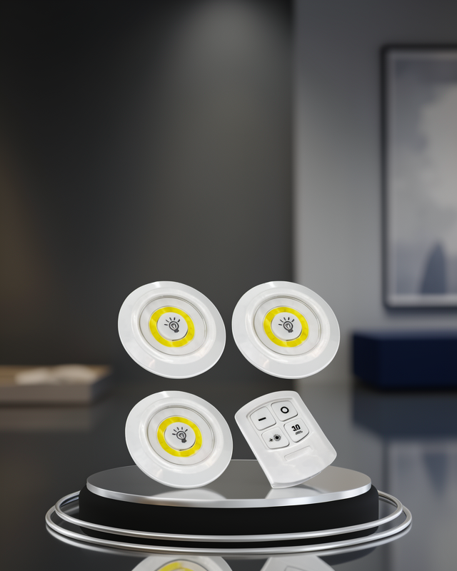 3 Lü Kablosuz LED Spot Lamba Seti XUCZ3LÜLAMBA-3