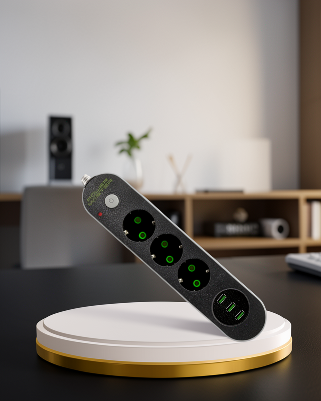 Akım Korumalı Üçlü Priz USB Girişli Model: UCZZZCXE103-2