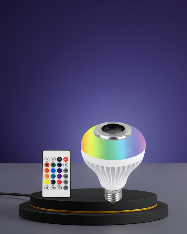 LED Ampul Renkli Işık Dahili Hoparlör XUCZLAMBAHOPARLÖRRR-2