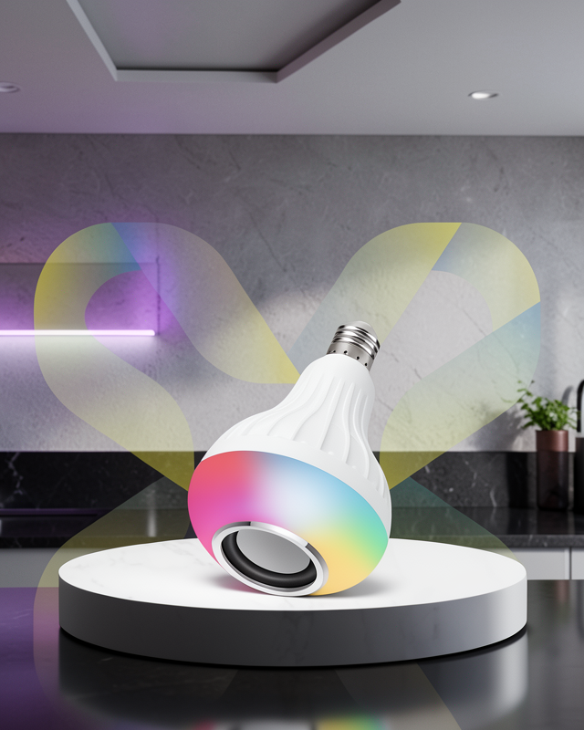 Bluetooth Hoparlörlü LED Ampul 12W XUCZLAMBAHOPARLÖRRR