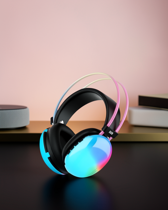 Kablosuz Gaming Kulaklık RGB Işıklı XUCZPG580KULAKLIKKKKKKK-1