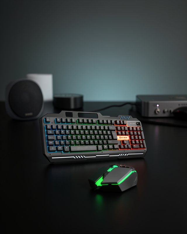 Mekanik Klavye Mouse Seti LED Işık XUCZPG8018KLAVYEEEEE-4