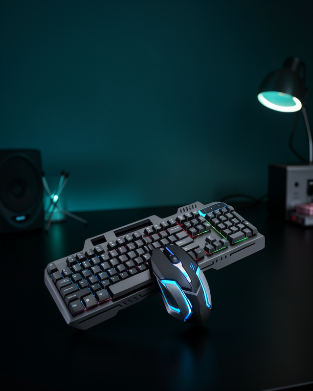 Mekanik Oyuncu Klavye ve Mouse Seti XUCZPG8018KLAVYEEEEE-3