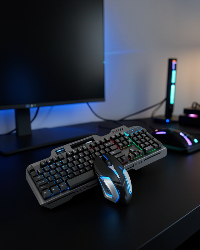 RGB Aydınlatmalı Mekanik Klavye Mouse Set XUCZPG8018KLAVYEEEEE-1