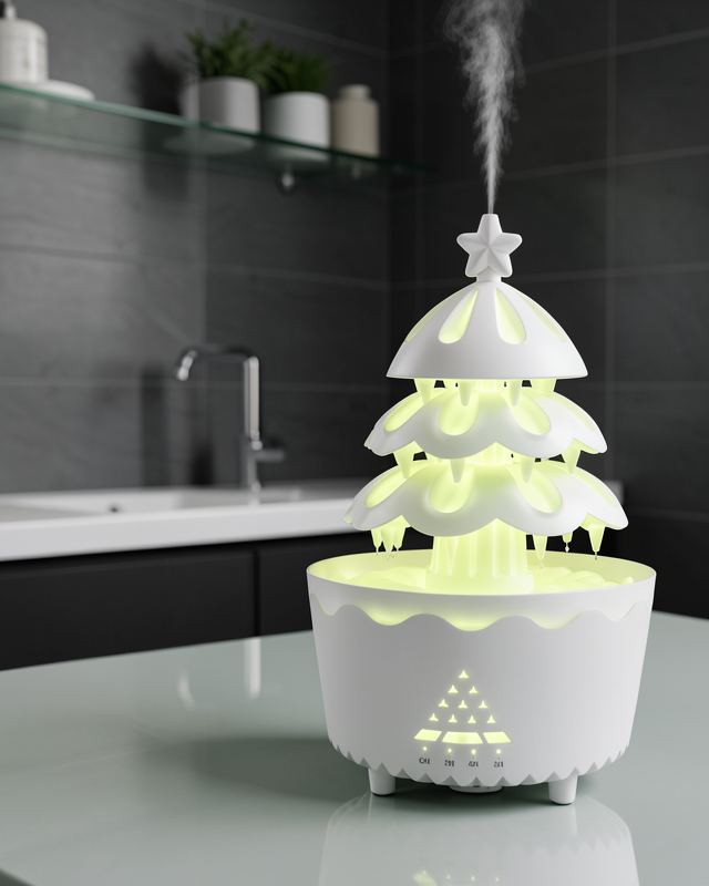 Şans Ağacı Aromaterapi Difüzörü 250 ML RGB Aydınlatmalı
