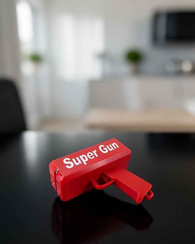 Pil ile Çalışan Kâğıt Atışlı Oyuncak Tabanca XUCZSUPERGUNNNN-4