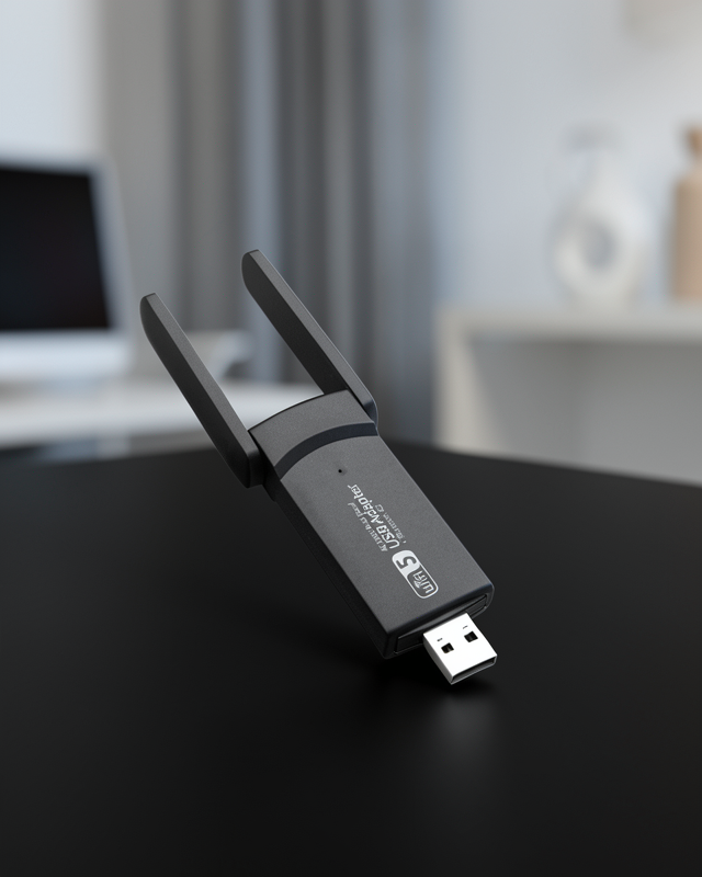 USB 3.0 Kablosuz Adaptör 2.4GHz ve 5GHz Destekli UUCZZZWİFİADAPTÖR-1