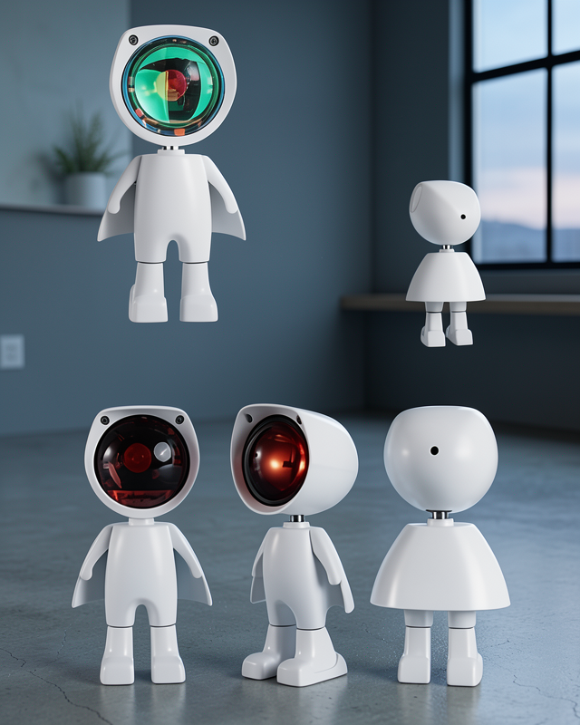 Gece Lambası Gökkuşağı Projeksiyonu Şarjlı Astronot Tasarımı