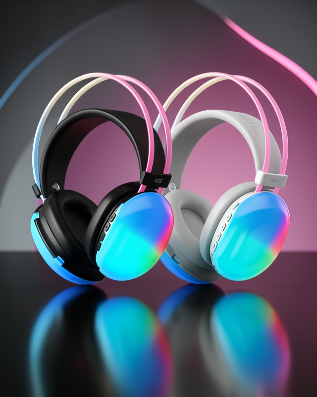 Kulak Üstü Kablosuz Bluetooth Kulaklık RGB Işıklı UUCZZZPG580KULAKLIKKKKKKK2