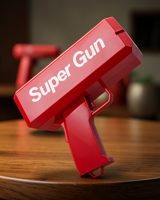 Para Fırlatma Oyuncak Otomatik Kırmızı UUCZZZSUPERGUNNNN2