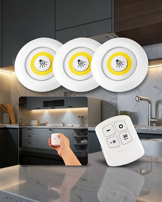 Uzaktan Kumandalı 3 Lü Spot LED Lamba UUCZZZ3LÜSPOTLEDIŞIKKKKKK1