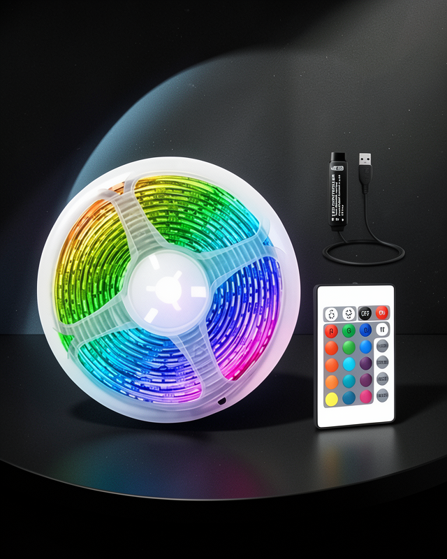 RGB Şerit LED 10 Metre Kumandalı UUCZZZ10MŞERİTLEDDDDDD3