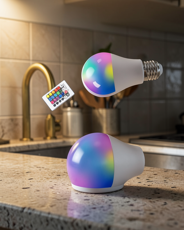 RGB LED Lamba Kumandalı E27 10W UUCZZZRGBLAMBAAAA1