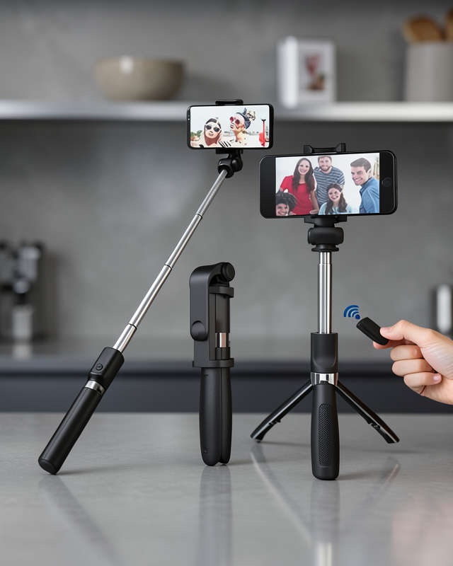 Bluetooth Uzaktan Kumandalı Selfie Çubuğu UUCZZZSELFİEÇUBUĞUUU1