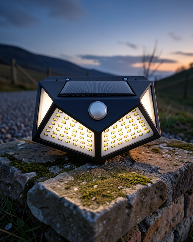 Güneş Enerjili Duvarkaşı 100 LED UUCZDUVARLAMBASI