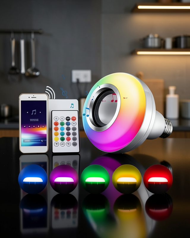 Ampül Görünümlü Rgb Led Hoparlör Bluetooth 3.0 UUCZZZLAMBAHOPARLÖRRR2