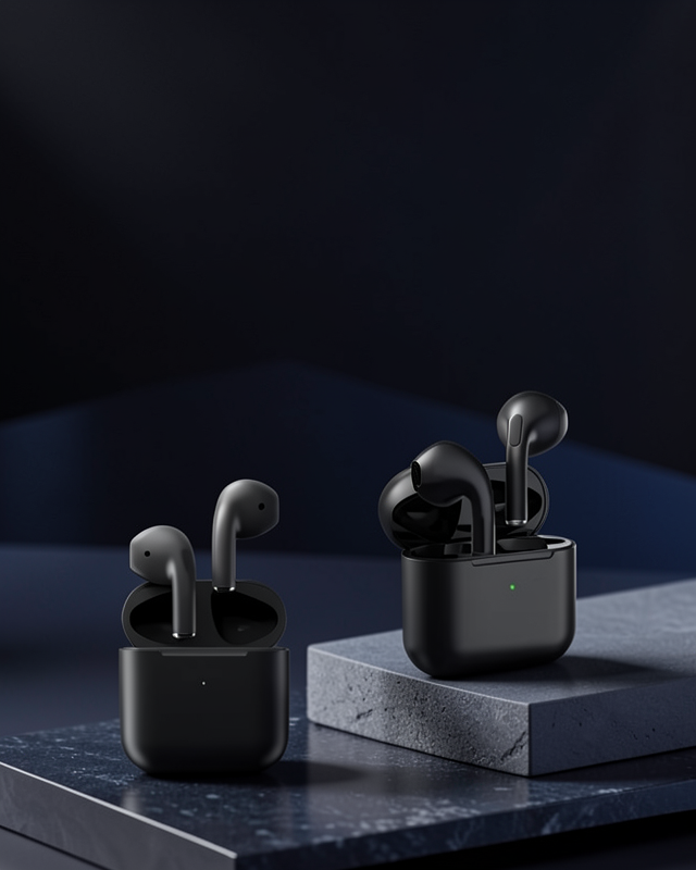 Kablosuz Bluetooth Kulaklık TWS Pro5 ANC Dokunmatik Kontrol UUCZZZPRO5SİYAHHH3