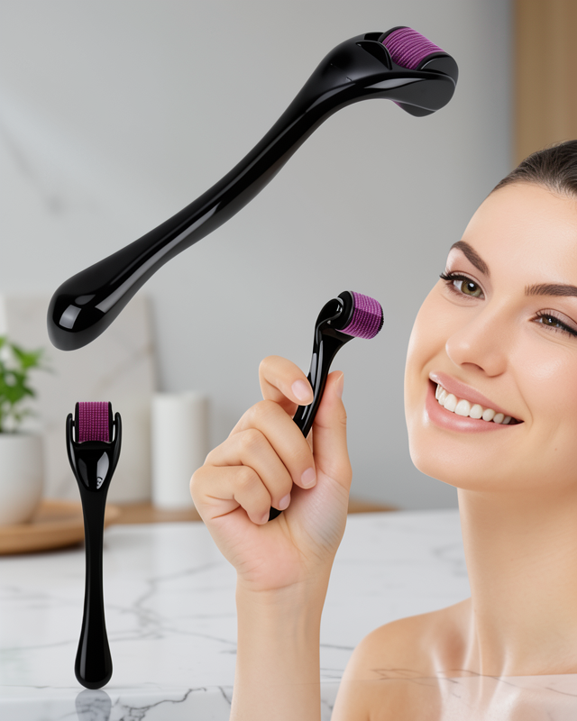 Derma Roller Titanyum Uçlu 540 Iğneli 1 mm Iğne UUCZDERMAROLLER2