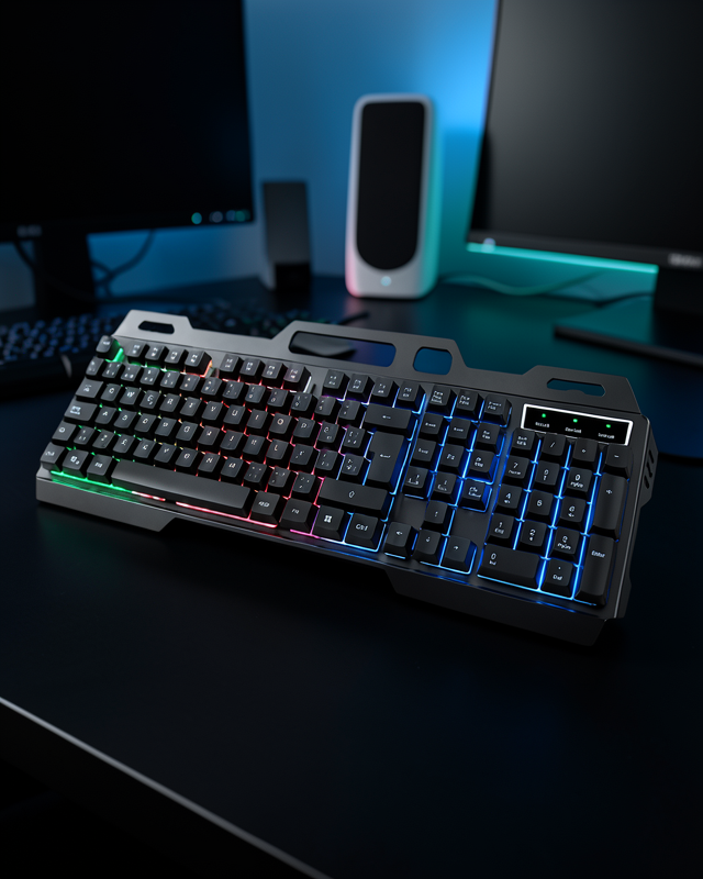 Oyuncu Klavye Mouse Seti RGB Işıklı Türkiye Q Model XUCZZZPG8018KLAVYE-2-1