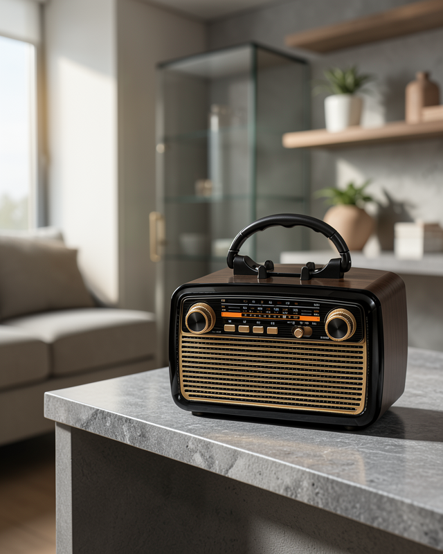 LED'li Nostaljik Bluetooth Hoparlör XUCZZZNOSTALJİKR-2-1