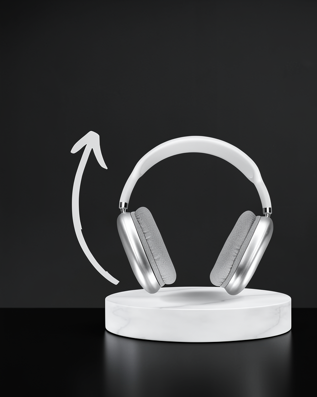 Kulak Üstü P9 Kablosuz Bluetooth Kulaklık ve 7 Kordonlu Akıllı Saat UUCZW93P9K