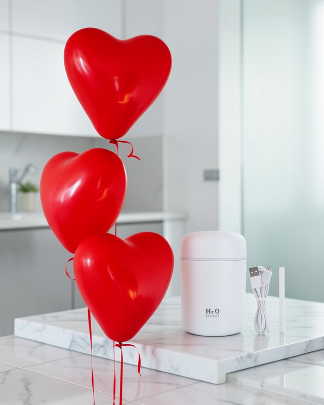 Led Işıklı Hava Nemlendirici USB Şarjlı 300 ml UUCZHAVANEMLENDİRİCİK1