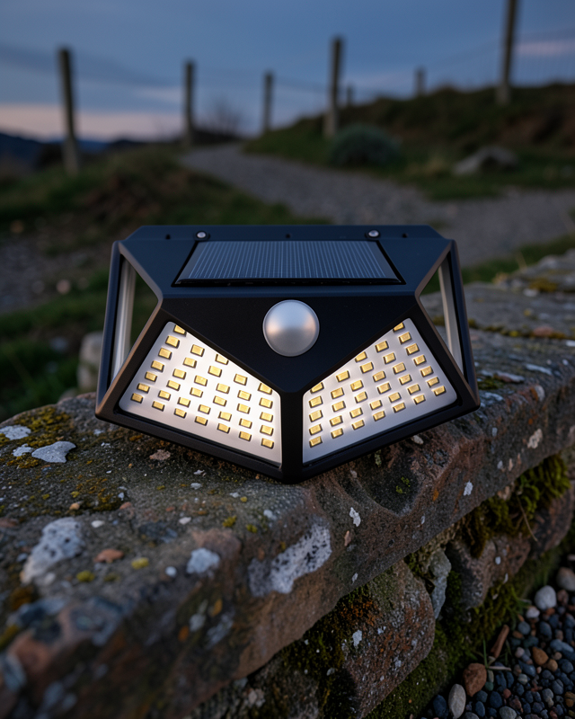 Güneş Enerjili 100 LED Bahçe Lambası UUCZDUVARLAMBASI1