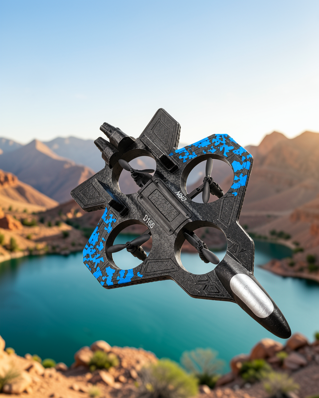Uzaktan Kumandalı Drone 2.4 GHz Jiroskoplu Tek Tuş Kalkış İniş 360° Dönüş