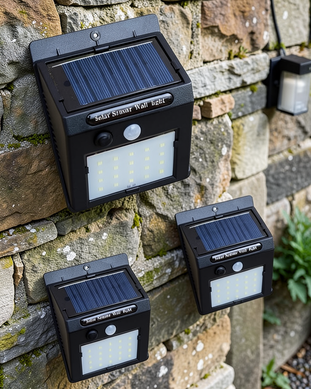 Güneş Enerjili Hareket Sensörlü 20 LED Bahçe Lambası UUCZSENSÖRLÜLAMBA1
