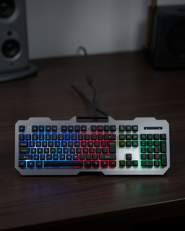 Kablolu RGB Işıklı Klavye ve Mouse Seti UUCZPG8018KLAVYE2