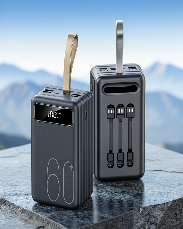 Powerbank 60000 MAH 4 Portlu Dijital Göstergeli UUCZ60000POWERBANK3