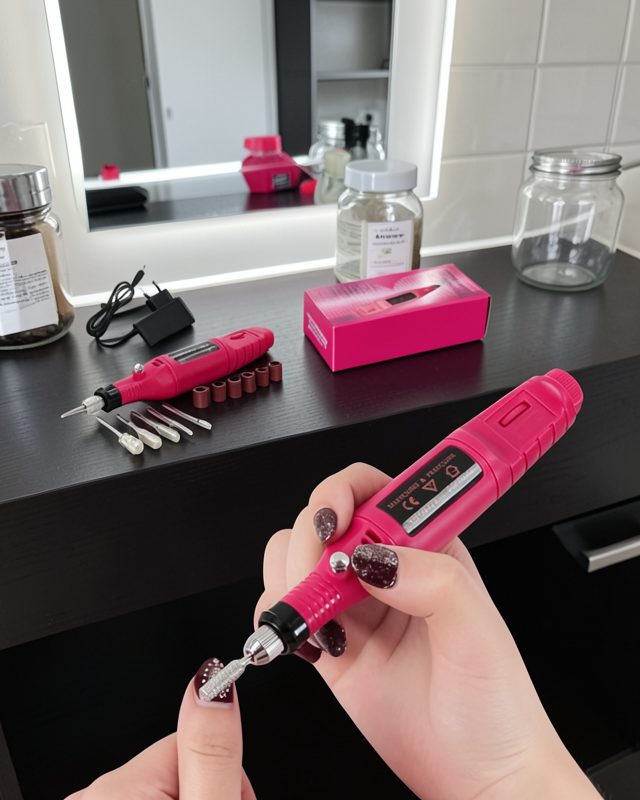 Elektrikli Tırnak Matkap Seti 13.8 cm USB Şarjlı UUCZTIRNAKTÖRPÜ3