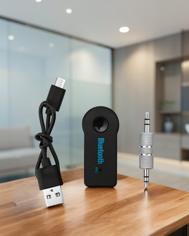Kablosuz Bluetooth Aux Araç Kiti Hafıza Kartlı UUCZAUXKİT2
