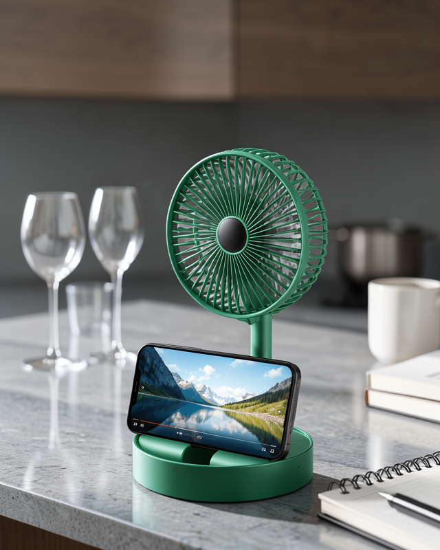 Taşınabilir Mini Vantilatör Katlanabilir 3 Hızlı