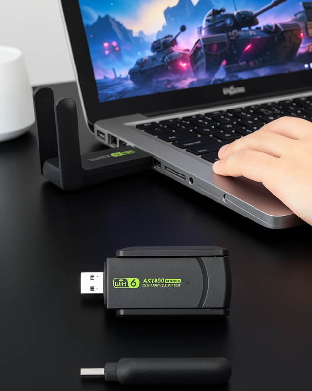 USB 3.0 Dual Band WiFi Adaptör UUCZWİFİ5ADAPTR