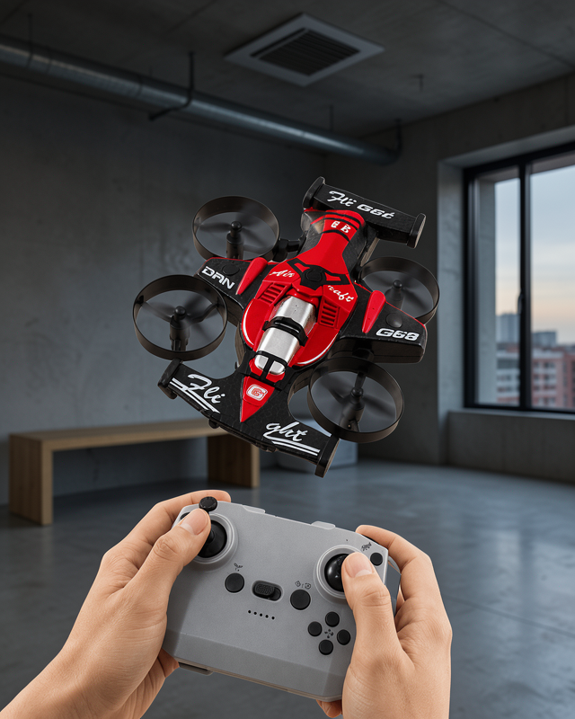 Uçan Araç Drone 4 Korumalı Pervaneli 360° Akrobatik UCZZARABADRON-4