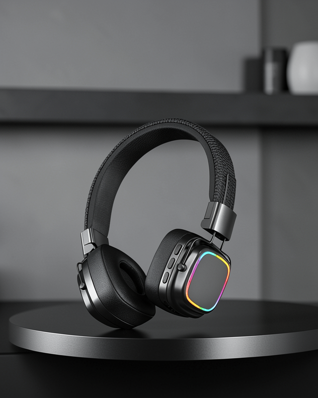 Kulak Üstü Bluetooth Kulaklık RGB Işıklı Katlanabilir UCZZZXY30SODO-4