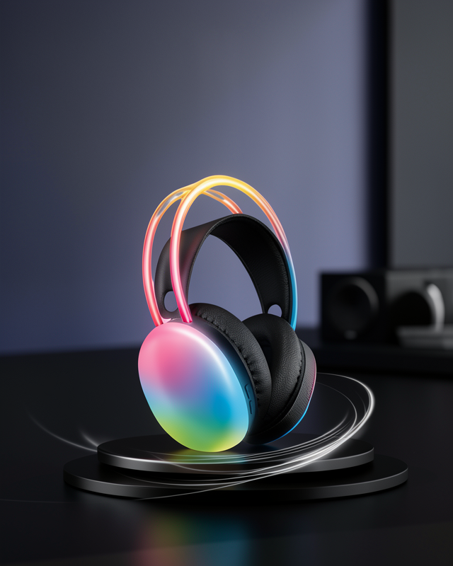 Kulak Üstü Kablosuz Bluetooth Kulaklık RGB Işıklı UCZZZPG580KULAKLIKKKKKKK2