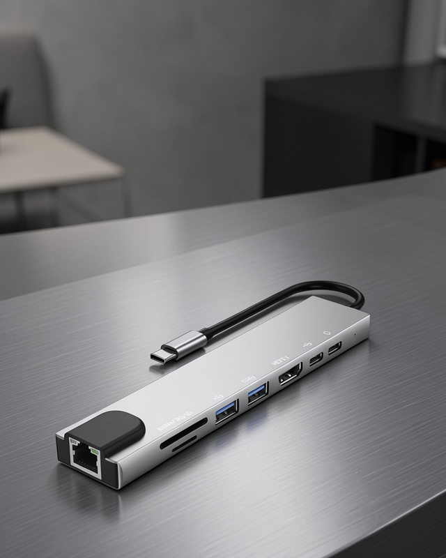 USB Type-C Hub 8 Portlu UCZZZZMACBOOKÇEVİRİCİİİİİİİ3