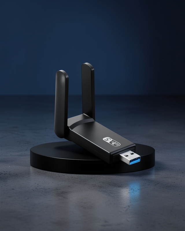 Kablosuz Wifi Adaptörü 5GHz AC Çift Band Çift Antenli UCZZZWİFİADAPTÖRRRRRR3