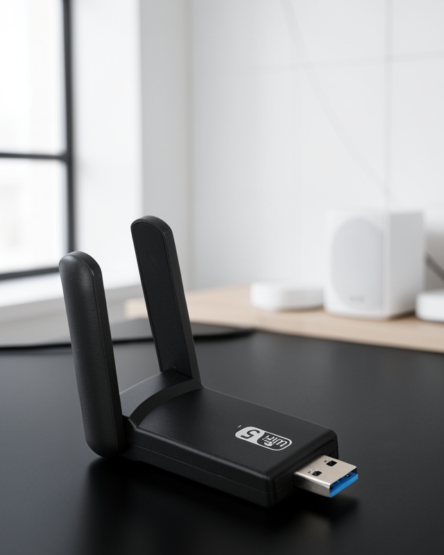 USB 3.0 Kablosuz Adaptör 2.4/5GHz Çift Bantlı UCZZZWİFİADAPTÖRRRRRR2