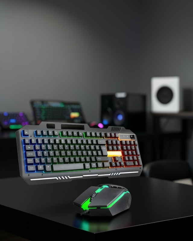 RGB Işıklı Mekanik Gaming Klavye Seti UCZZZPG8018KLAVYEEEEE2