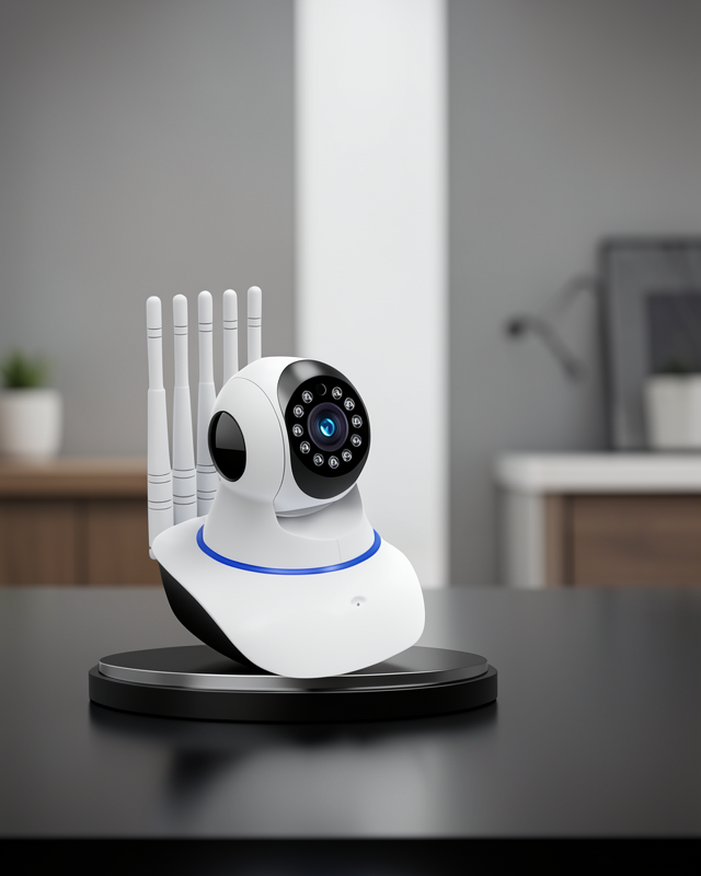 Motorlu 5 Antenli 1080P Wi-Fi Kamera LED Aydınlatmalı UCZZZWİFİKAMERAAAAA3
