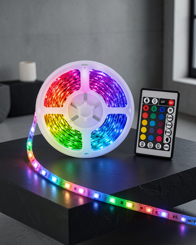 RGB Şerit LED 5 Metre 2835 SMD Kumandalı UCZZ5MRGBLED-2