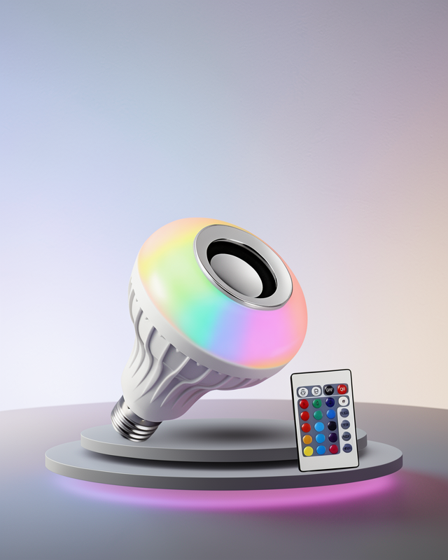 RGB LED Işık Hoparlör E27 12W UCZZZLAMBAHOPARLÖRRR3