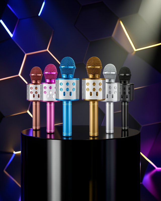 Karaoke Mikrofon Bluetooth Bağlantılı Aux Girişli UCZZZKARAOKEMİKROFONN1