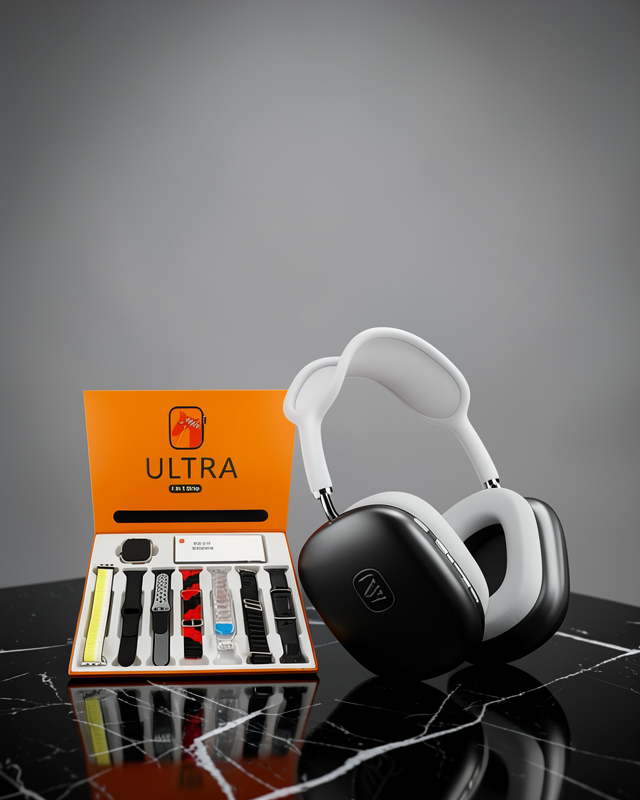 Kulak Üstü P9 Bluetooth Kulaklık 7 Kordonlu Akıllı Saat Model UCZW93P9K
